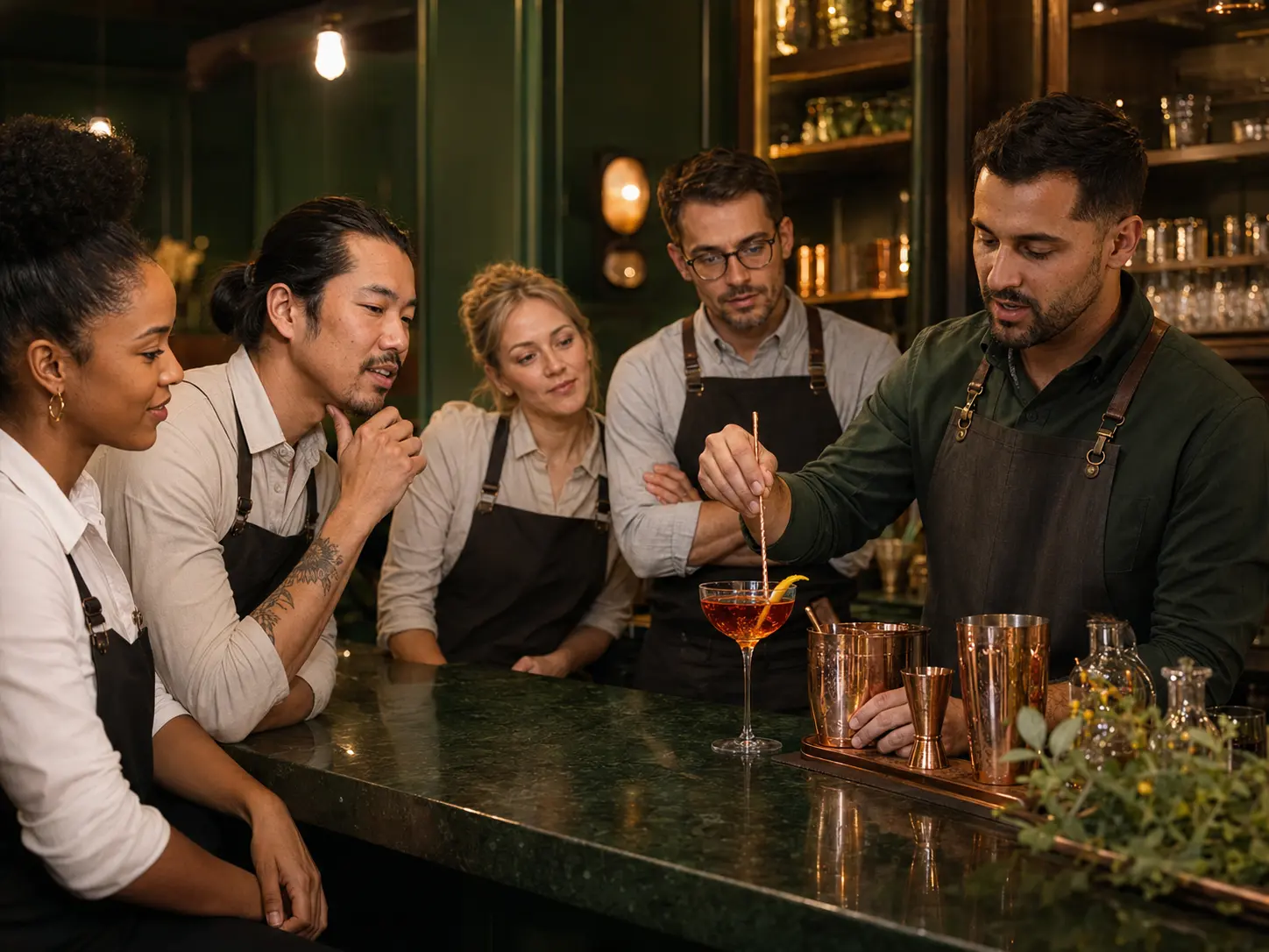 Professionele cocktailtraining voor een horecateam